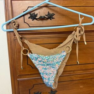 Beach Bunny Multicolor and Tan Bikini